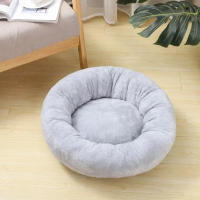Nido redondo de felpa corta y suave para mascotas, cama cálida de invierno para perros, adecuado para gatos y perros pequeños, 1 unidad - details 4