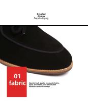 Zapatos de hombre Estilo británico Versátil Cuero genuino Arco Moda Punta puntiaguda Cierre sin cordones PU - details 1