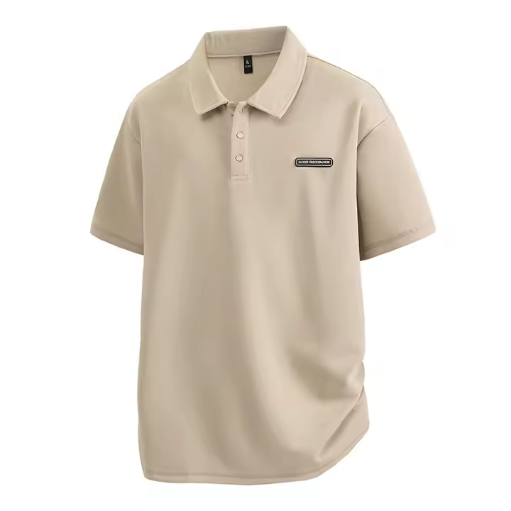 Camiseta manga corta hombre polo holgado antibacteriano adelgazante polo cómodo transpirable - 1
