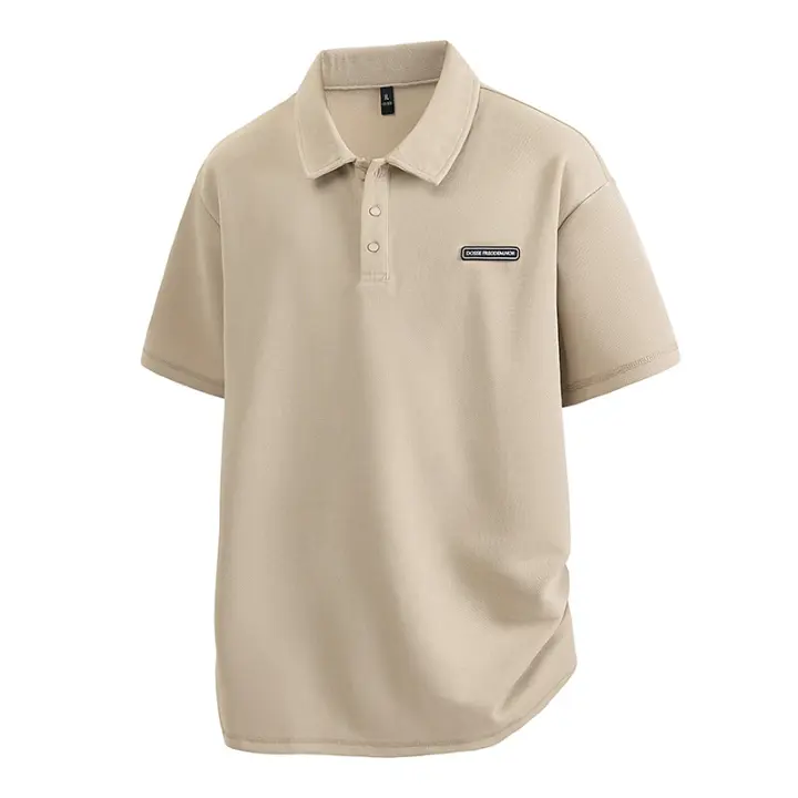 Camiseta manga corta hombre polo holgado antibacteriano adelgazante polo cómodo transpirable - 1