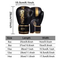 Profesional 6/8/10/12/14oz Bo PU Muay Thai MMA profesión Kickbo adultos saco de arena guantes de entrenamiento equipo - details 1