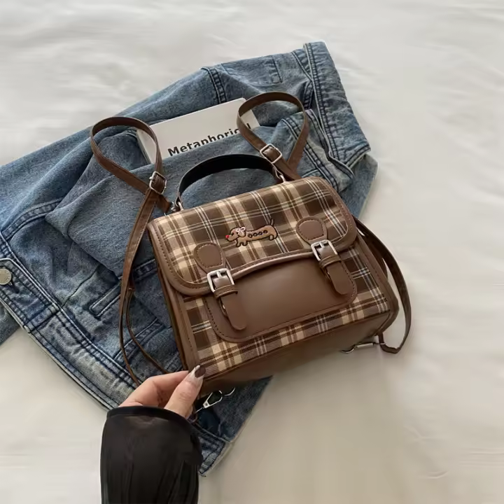 Mochila, universidad, nuevo estilo, trabajo, estilo pequeño, mochila, retro, moda, tendencia callejera, PU - 1