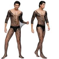 Hombre negro sin cuerpo de entrepierna, malla transparente gay, lencería sexy, mono, ropa erótica sissy - details 12