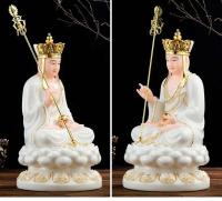 Adorno de Buda rey tibetano de resina, accesorios Feng Shui, escultura de estatua para decoración del hogar y sala de estar, 1 Uds. - details 3