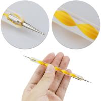 Bolígrafo de doble punta para decoración de uñas, Herramientas de Pintura, 5 piezas - details 0