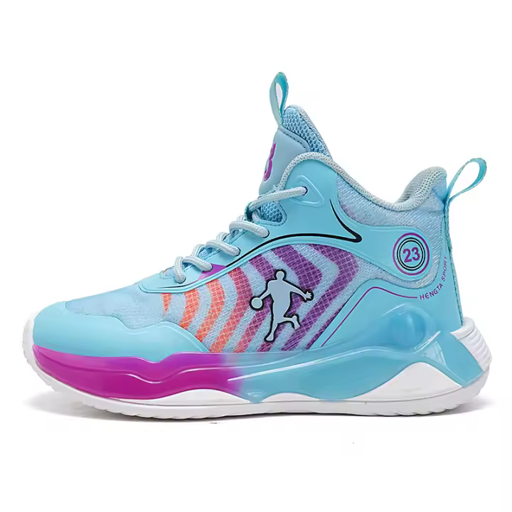 Nuevos zapatos de baloncesto para niños, zapatillas deportivas con plataforma al aire libre, ideales para clases de baloncesto, estudiantes - 1