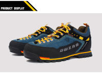 Zapatos de senderismo impermeables de marca para hombre, zapatos de escalada antideslizantes, zapatos de montaña anticolisión, zapatillas de deporte con cordones informales para exteriores - details 13