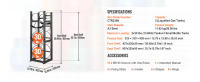 SucceBuy Rejilla para tanque de refrigerante - Soporte de cilindro para freón, gases, oxígeno y nitrógeno - details 8