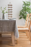 Mantel antimanchas rectangular, Diseño cuadrado de bordes para Decoración de mesa de Comedor - details 17
