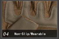 Guantes de medio dedo para hombre, guante táctico para exteriores, deportes, Airsoft, motocicleta, ciclismo - details 12