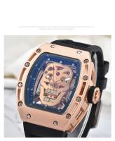 Reloj de Pulsera de Cuarzo de Lujo Automático Diseño Ecológico Oro Resistente al Agua Luminoso - details 2