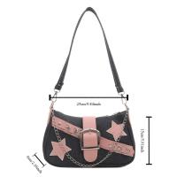 Bolso casual Y2k Bolso de axila Bolso de mano Cadena Bolso de hombro de estilo coreano Patrón de estrella Bolso de mano de mezclilla Viaje - details 0
