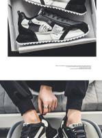 Zapatos para hombre, mocasines deportivos informales para las cuatro estaciones, diseño de tendencia, zapatillas de deporte de cuero con cordones, cómodas y transpirables - details 14