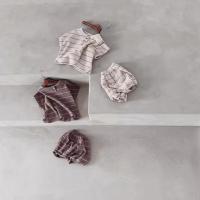 Conjunto de ropa de bebé con forro de verano, camiseta a rayas y bombachos, 2 uds., traje de ropa para niño, conjunto de ropa nfant de algodón puro, 2024 - details 11