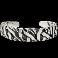 Pulsera tejida a mano tailandesa, pulsera abierta de nicho retro para hombre, pulsera ancha para hombre de fábrica al por mayor. - details 3