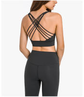 Sujetador Deportivo de Yoga para Mujeres SHINBENE con Correa Cruzada y Almohadilla Plantilla Inalámbrico Top de Entrenamiento Fitness - details 15