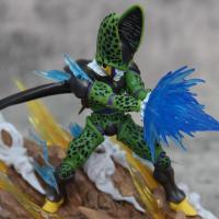 Figura de Son Goku, Kamehameha, Kakarotto Cell, Super Saiyan, modelo de decoración, estatua, muñeca, reg - details 9