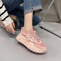 Invierno Cuero Plata Chunky Zapatillas Chunky Suela Deluxe Zapatos Mujer Encaje Sobre Zapatillas 2025, aumento de la altura - details 13