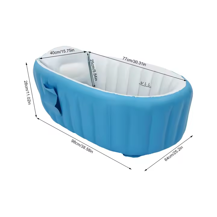 Bañera inflable de interior para niños, lavabo de baño para el hogar, bañera inflable para bebés, piscina para niños - 1