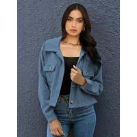 Camisa de abrigo de mujer dulce y fresca de pana de moda - details 6
