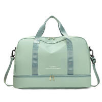 Bolsa de viaje de color sólido para mujer, bolsa de viaje de gran capacidad para el fin de semana, bolsa de gimnasio deportiva, bolsa atlética, bolsa de viaje para mujeres y niñas, día de San Valentín, regalo - details 4