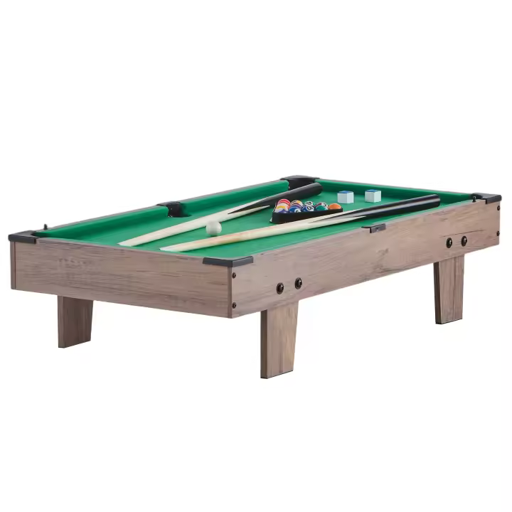 SucceBuy Juego de mesa de juegos combinada 4 en 1, mesa de hockey de aire de 32 pulgadas, mesa combinada múltiple con billar, hockey, futbolín - 1
