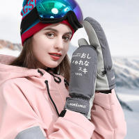 Guantes de esquí impermeables para hombres y mujeres adultos, palma antideslizante, tela de 4 capas, invierno - details 3