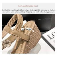 Sandalias de Mujer 2025 - Plataforma Boho con Flores y Strass, Chanclas de Playa Transpirables (Zapatos Verano Mujer, Sandalias Deportivas de Lujo) - details 7