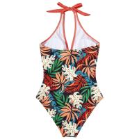 Circy Traje de Baño de Un Pie sin Espalda con Estampado de Leopardo Bikini de Encaje para Mujeres - details 19
