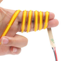 Tira de luces LED COB de 12V y 24V CC, cinta Flexible de alta densidad para decoración de habitación, retroiluminación, 3000-6000K, lineal regulable - details 5