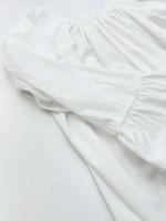 Parc Fee-vestidos informales holgados blancos para mujer, vestidos elegantes de manga larga o con cuello en U, vestido liso sencillo de talla grande para mujer 2025 - details 6