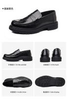 Zapatos de cuero genuino para hombres 2025 Nueva cubierta de tacón bajo transpirable - details 17
