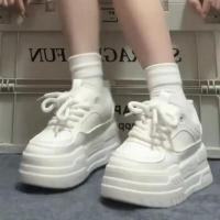 Zapatillas transpirables de moda para mujer estilo sual con cordones de cinturón grueso - details 10