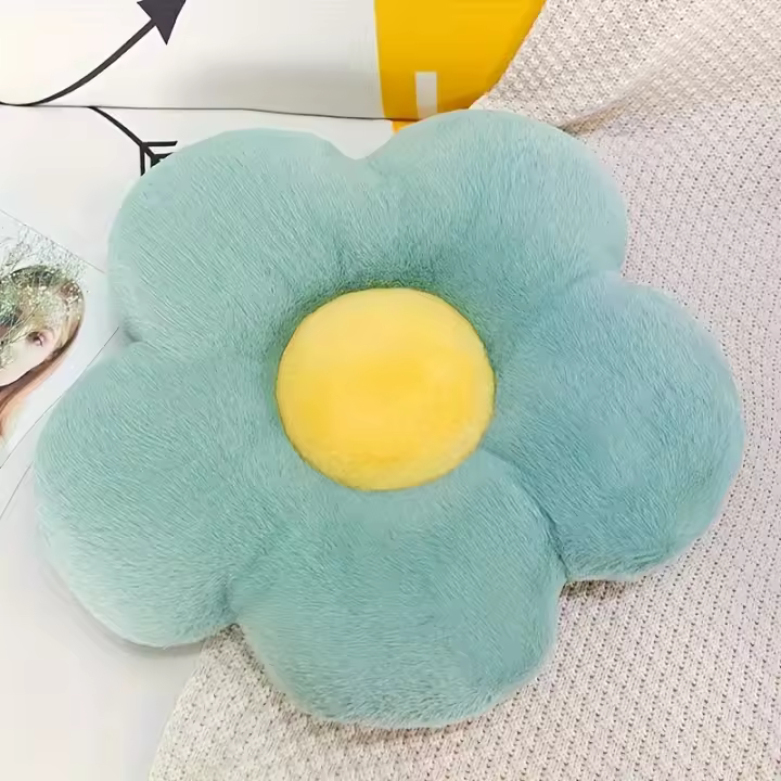 Almohada en Forma de Flor Linda y Cómoda Ideal para Sofá, Cama, Automóvil, Lectura, Descanso - 1
