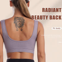 Sujetador deportivo de color sólido para mujer, top de fitness, gimnasio, yoga, entrenamiento atlético, suave, acolchado - details 9