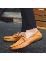 Zapatos de hombre de cuero suave Zapatos de punta de primavera-verano, zapatos de cuero británico casuales, zapatos grandes en tamaño - details 2