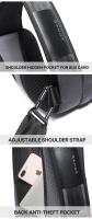 Bolso de hombro tipo bandolera antirrobo multifuncional para hombre, resistente al agua, bolso de pecho corto - details 15