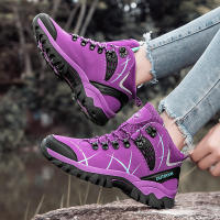 Zapatos de senderismo al aire libre para mujer, botines antideslizantes, zapatillas de escalada de montaña, calzado para acampar y escalar - details 19