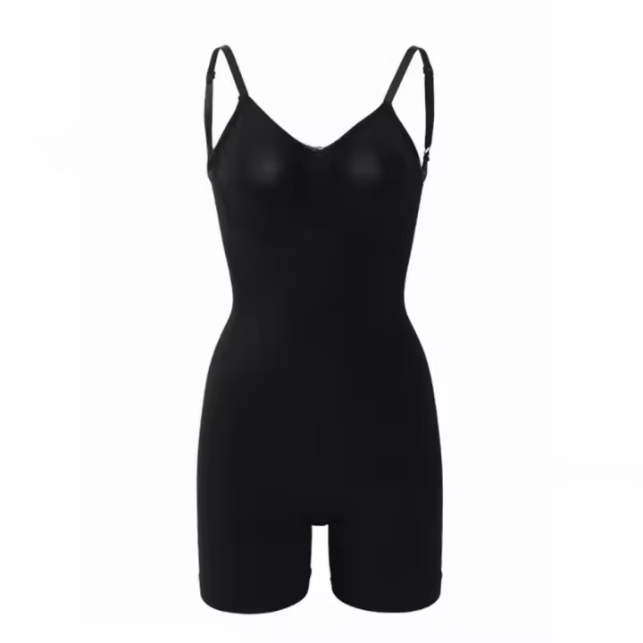Fajas sin espalda sin costuras, moldeador corporal suave y simple con control abdominal, ropa interior y fajas - 1