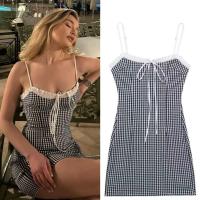 Vestido de Encaje sin Correas de Verano Estilo Francés Versátil Moda de Deseo Puro para Mujeres - details 1