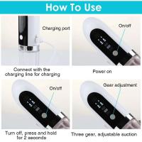 Removedor eléctrico de espinillas de burbujas pequeñas, herramienta limpiadora de nariz Facial con succión al vacío, ciclo de agua USB, eliminación de acné y espinillas - details 10