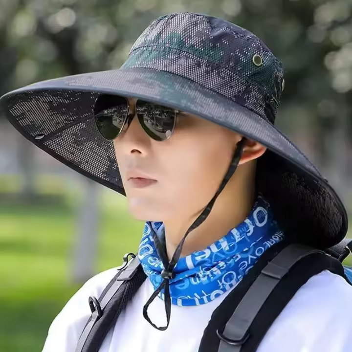 Gorra de Sol con Protección UV para Hombres en Verano Sombrero de Frescor al Aire Libre con Protección Solar - 1