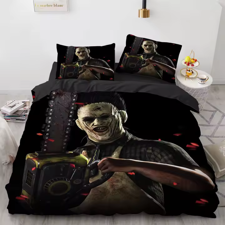 Funda de edredón Terror Design Juegos de cama Dormitorio Decorativo Edredón Covet Set Funda de colcha con fundas de almohada Funda de edredón de microfibra Horror - 1