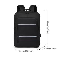 Mochila para ordenador portátil de 15,6 pulgadas para hombre y mujer, morral escolar con carga USB para estudiantes y adolescentes - details 12