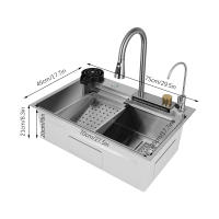 Fregadero de cocina de acero inoxidable Diseño único de un solo cuenco - details 0