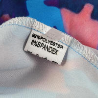 Vestido de Verano 2025 para Mujer Estampado Azul, Cuello en V, Ajuste Delgado, Envoltura de Cadera, Manga Corta - details 20