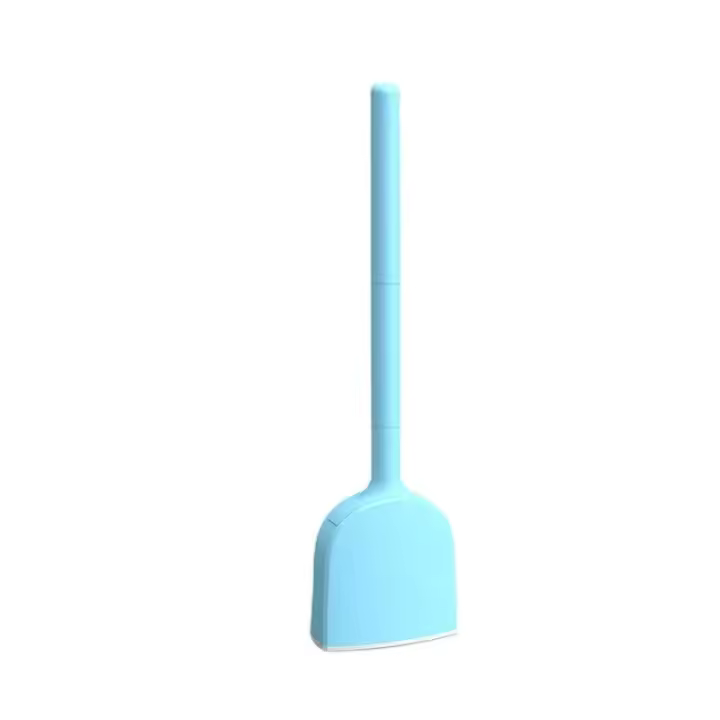 Cepillo de Inodoro de Silicona con Soporte y Pared Estilo de Pie de Máquina de Limpieza para Baño - 1