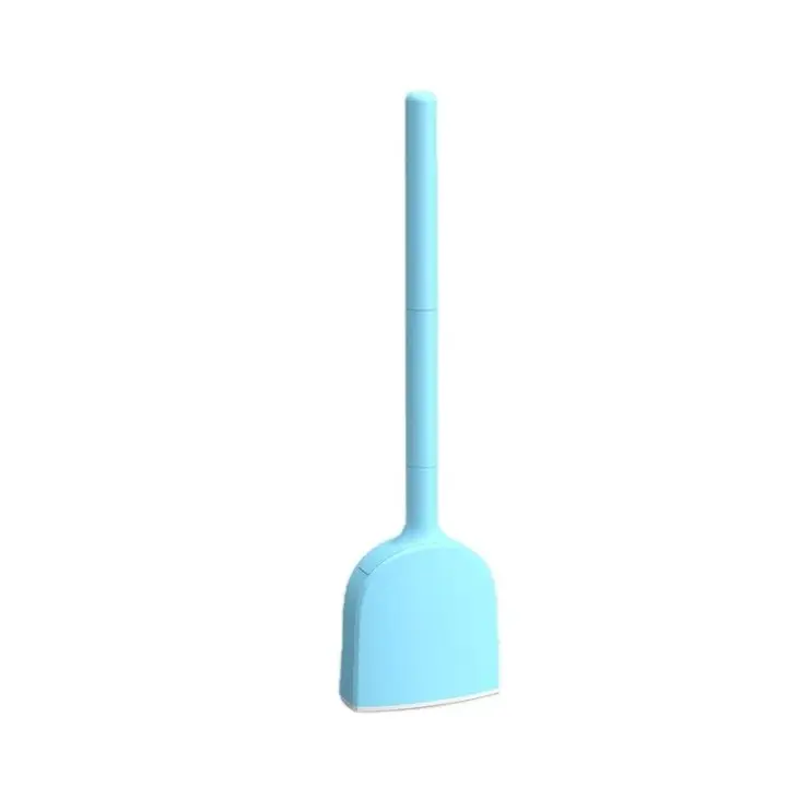 Cepillo de Inodoro de Silicona con Soporte y Pared Estilo de Pie de Máquina de Limpieza para Baño - 1