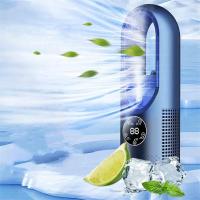 Ventilador sin aspas Ventilador eléctrico Ventilador de refrigeración para dormitorio doméstico Ventilador de escritorio refrigerado por agua Azul - details 4