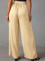 Cargo de cintura alta para mujer, nuevos pantalones de moda, pantalones sueltos de pierna ancha para primavera y verano - details 15